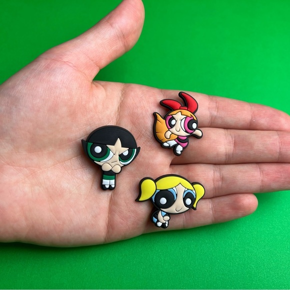 The Powerpuff Girls Crocs Shoe Charms Set of 9 - jibbitz Charms - Picture 5 of 7